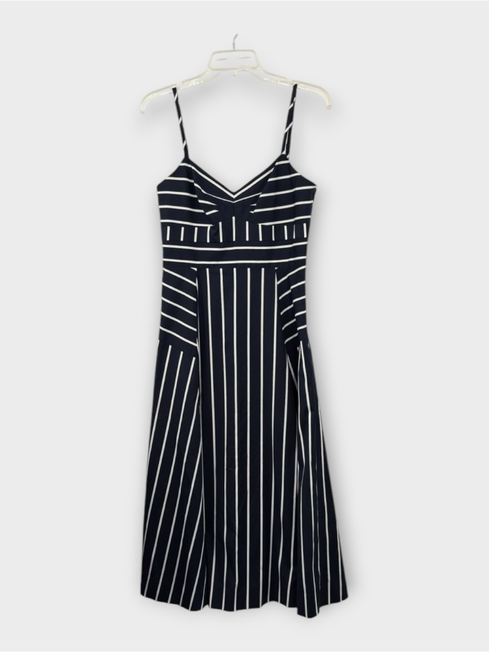 VERONICA BEARD Blige Striped Midi Dress in Blue White Women’s Size 4 NWT - Picture 3 of 11